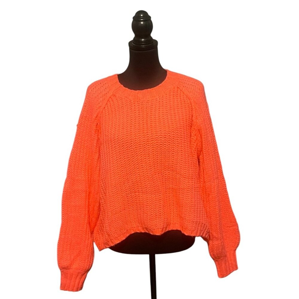Coral Boyfriend Cropped Sweater